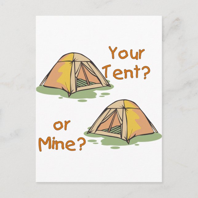 Camping Tents Postcard (Front)
