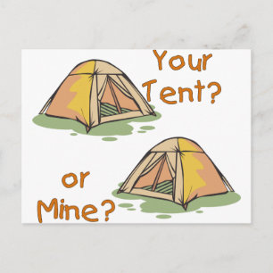 Camping Tents Postcard