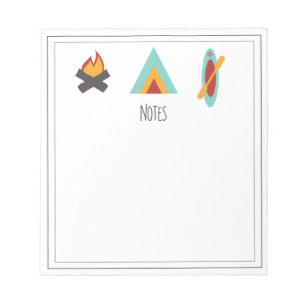 Camping Theme Notepad