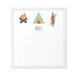 Camping Theme Notepad