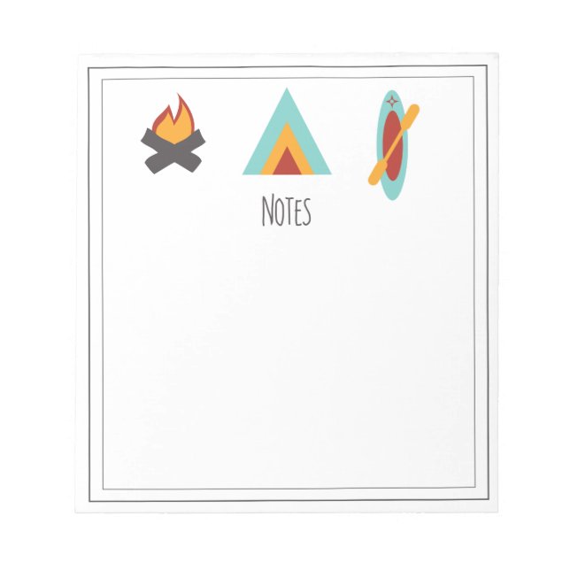 Camping Theme Notepad (Front)