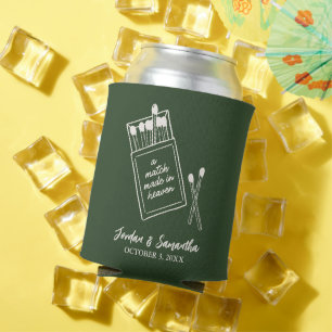 Camping Theme Wedding Outdoor Reception Favour Can Cooler