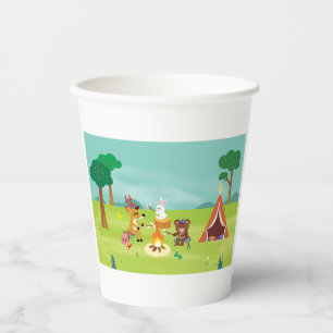 Camping Themed Birthday Cups