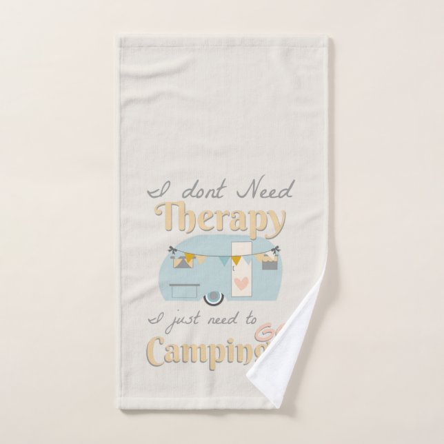 Camping Therapy Hand Towl Towel (Hand Towel)
