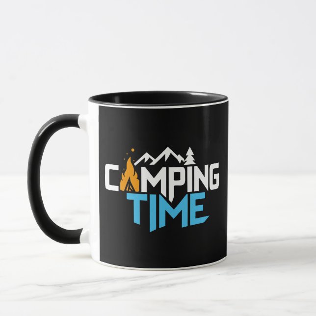 Camping Time, Explore the beauty of nature  Mug (Left)