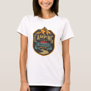 Camping Time The Adventure Begins T-Shirt