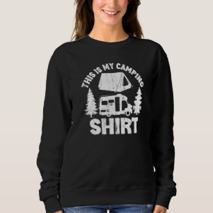 Camping Trailer Camper Van Mobile Home Caravan Mot Sweatshirt