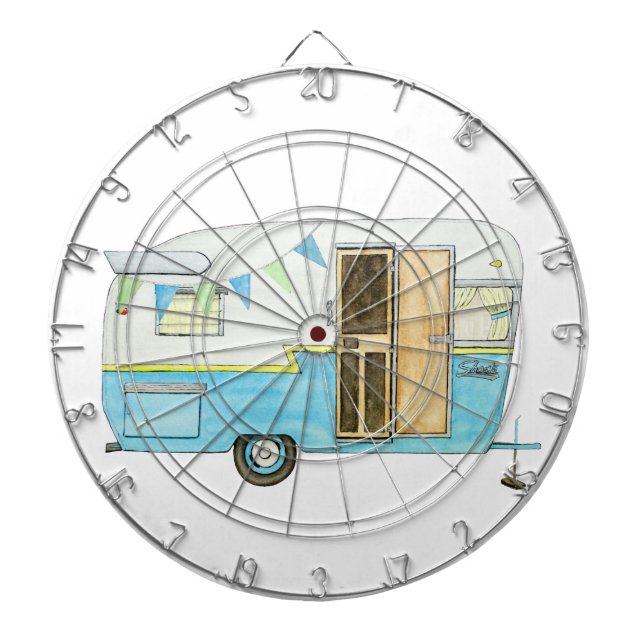 Camping Trailer Dart Board (Front)