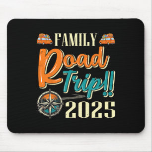Camping Travelling Matching Family Road Trip 2025 Mouse Mat