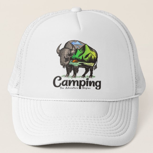 Camping Trucker Hat (Front)