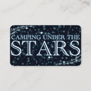 Camping Under the Stars Business Card