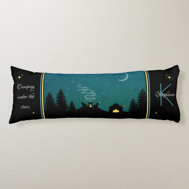 Camping Under the Stars Monogram Body Cushion (Front)