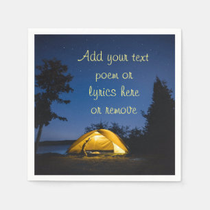 Camping Under The Stars Napkin