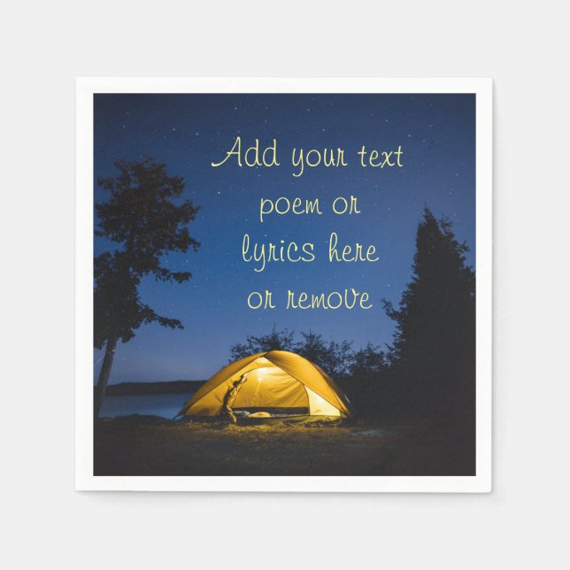 Camping Under The Stars Napkin (Front)