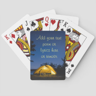 Camping Under The Stars Playing Cards