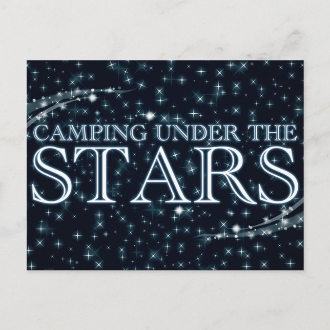Camping Under the Stars Postcard (Front)