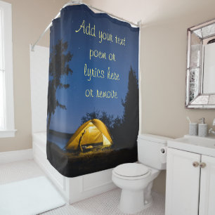 Camping Under The Stars Shower Curtain