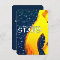 Camping Under the Stars Starshine and Campfire