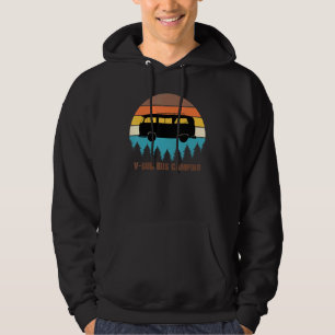 Camping V-Dub Bus Sunset Retro Hoodie