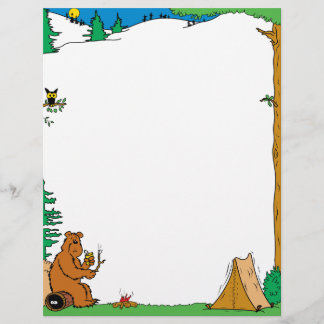 Camping Vacation Letterhead