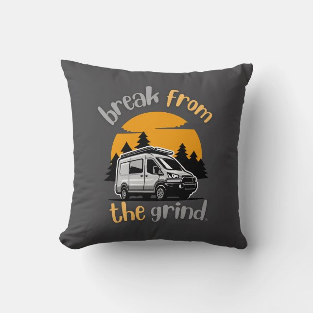 Camping Van 3 Pillow (Front)