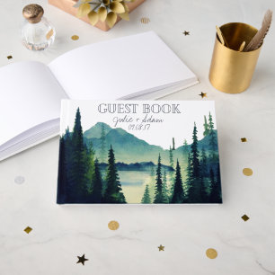 Camping Wedding Custom Guest Book