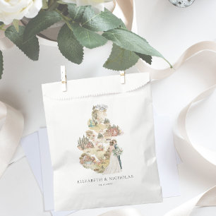 Camping Wedding Map Welcome Favor Bag