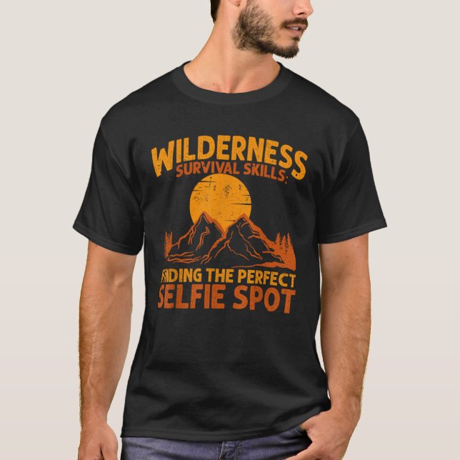 Camping Wilderness Survival Skills Happy Camper Cr T-Shirt (Front)