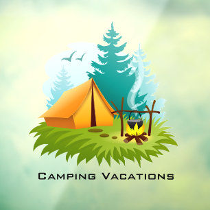 Camping Window Cling