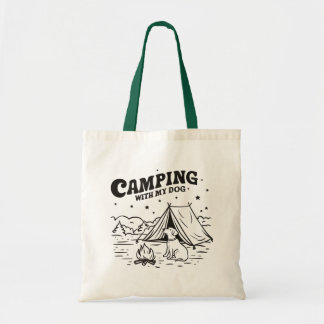 Camping with My Dog – Eco Tote Bag for Adventures