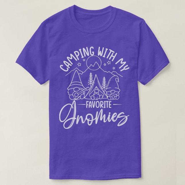 Camping with My Favourite Gnomies Adventure Camp L T-Shirt (Design Front)