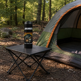Camping with My Ghoul Friends Halloween Thermal Tumbler