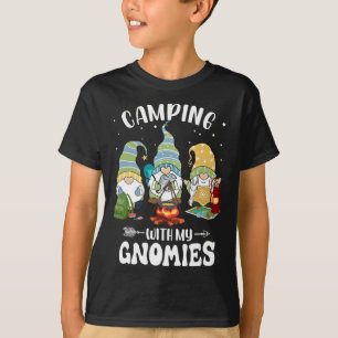 Camping With My Gnomies Funny Gnome Camp T-Shirt
