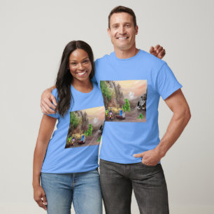 Camping with the Ten Liittle Monsters  T-Shirt