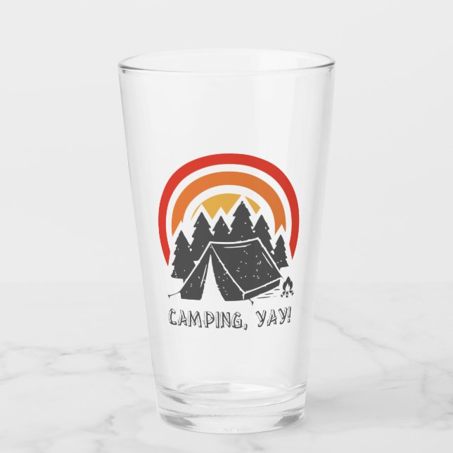 Camping, Yay! Glass (Front)