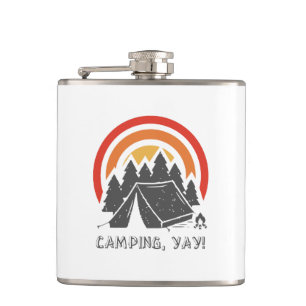 Camping, Yay! Hip Flask