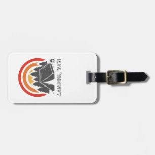 Camping, Yay! Luggage Tag