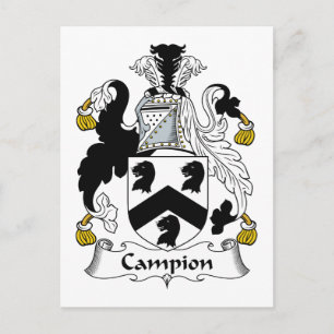 Campion Family Crest Postcard