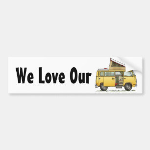 Campmobile Camper Van Bumper Sticker