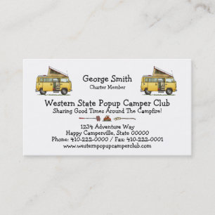 Campmobile Camper Van Business Card
