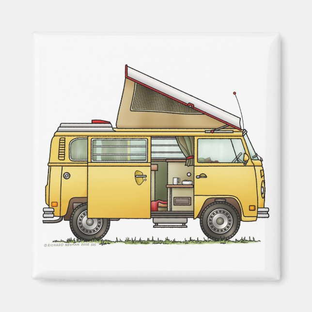 Campmobile Camper Van Magnet (Front)