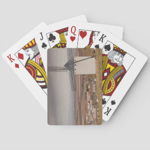 Campo de Criptana, antique La Mancha windmills 4 Playing Cards
