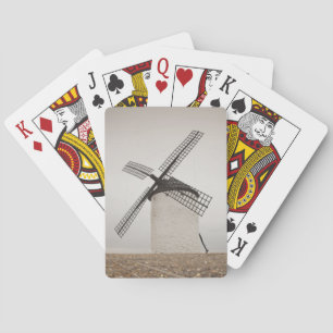 Campo de Criptana, antique La Mancha windmills Playing Cards