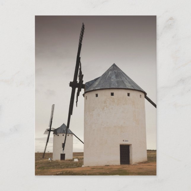Campo de Criptana, antique La Mancha windmills Postcard (Front)