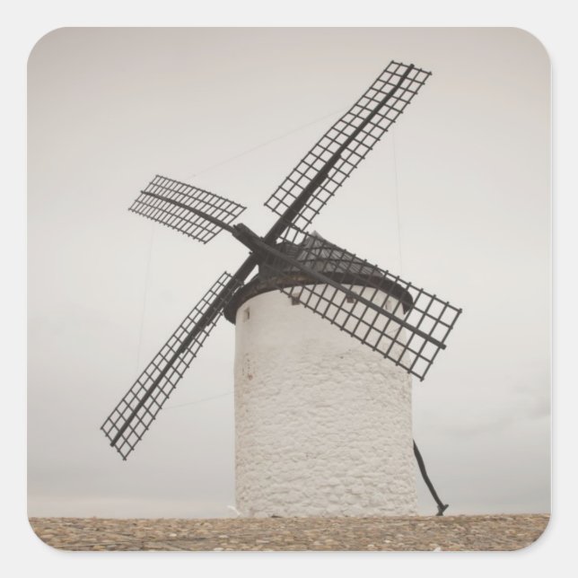 Campo de Criptana, antique La Mancha windmills Square Sticker (Front)