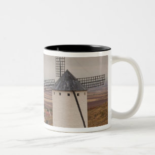 Campo de Criptana, antique La Mancha windmills Two-Tone Coffee Mug