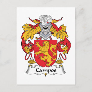 Campos Family Crest Postcard