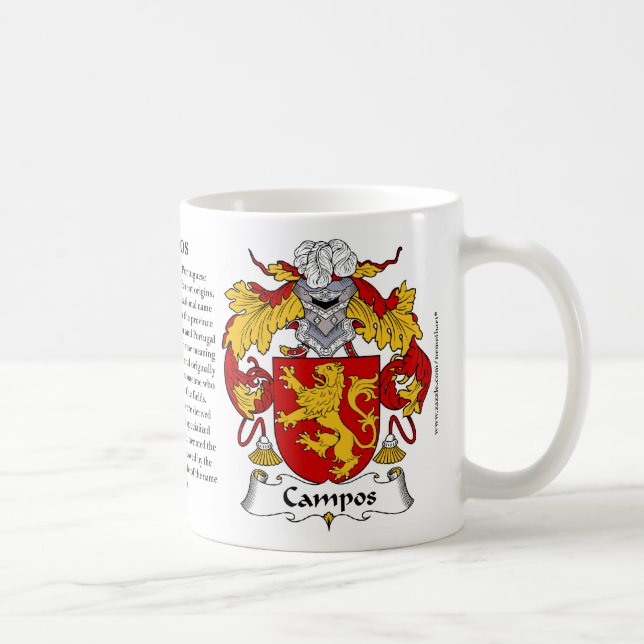 Campos, the Origin, the Meaning and the Crest Mug (Right)