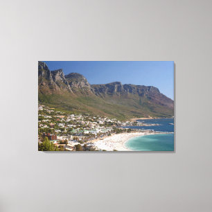 Camps Bay Beach And Twelve Apostles Canvas Print