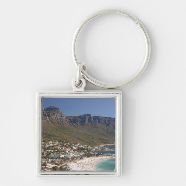 Camps Bay Beach And Twelve Apostles Key Ring (Front)